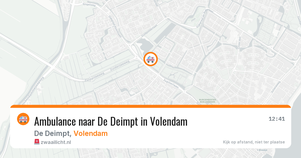 Ambulance naar De Deimpt in Volendam — 30 jan 2026