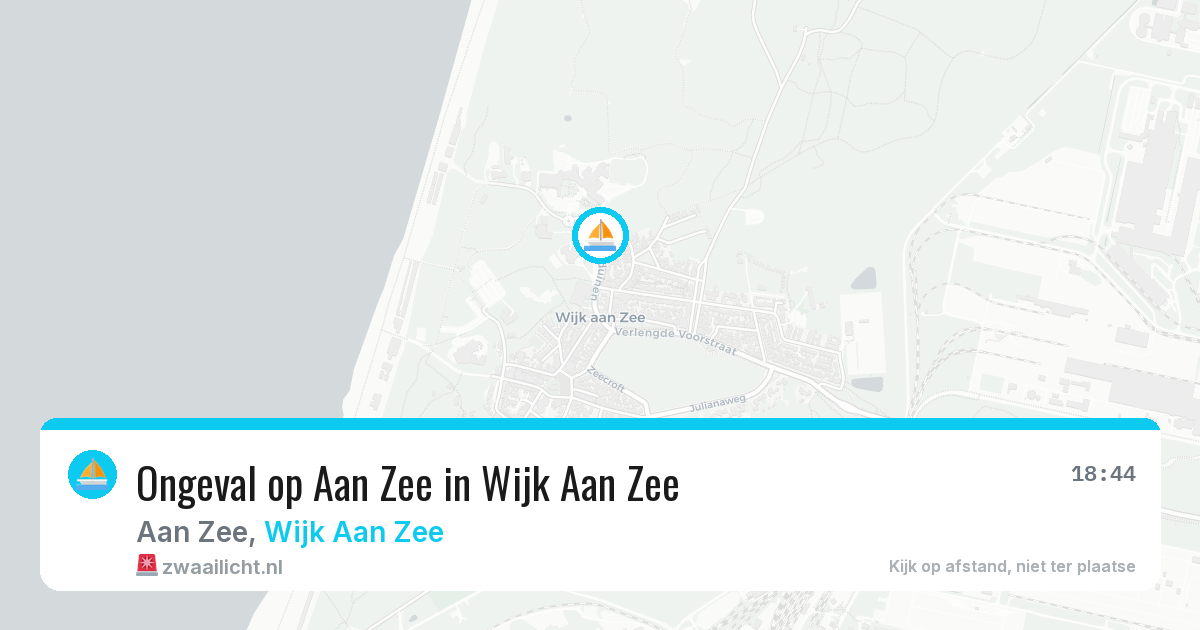 Ongeval op Aan Zee in Wijk Aan Zee — 2 aug 2026