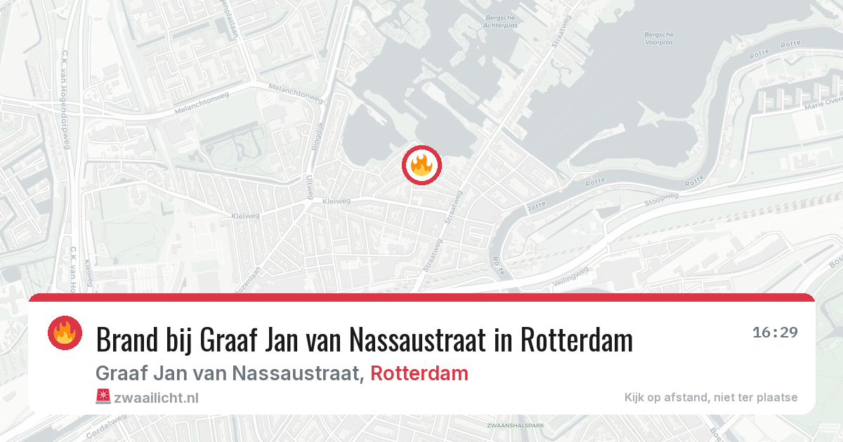 Brand bij Graaf Jan van Nassaustraat in Rotterdam — 12 jul 2026