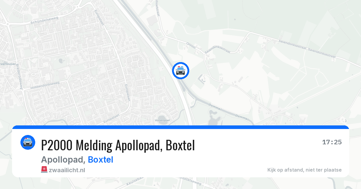 P2000 Melding Apollopad, Boxtel — 3 jul 2026