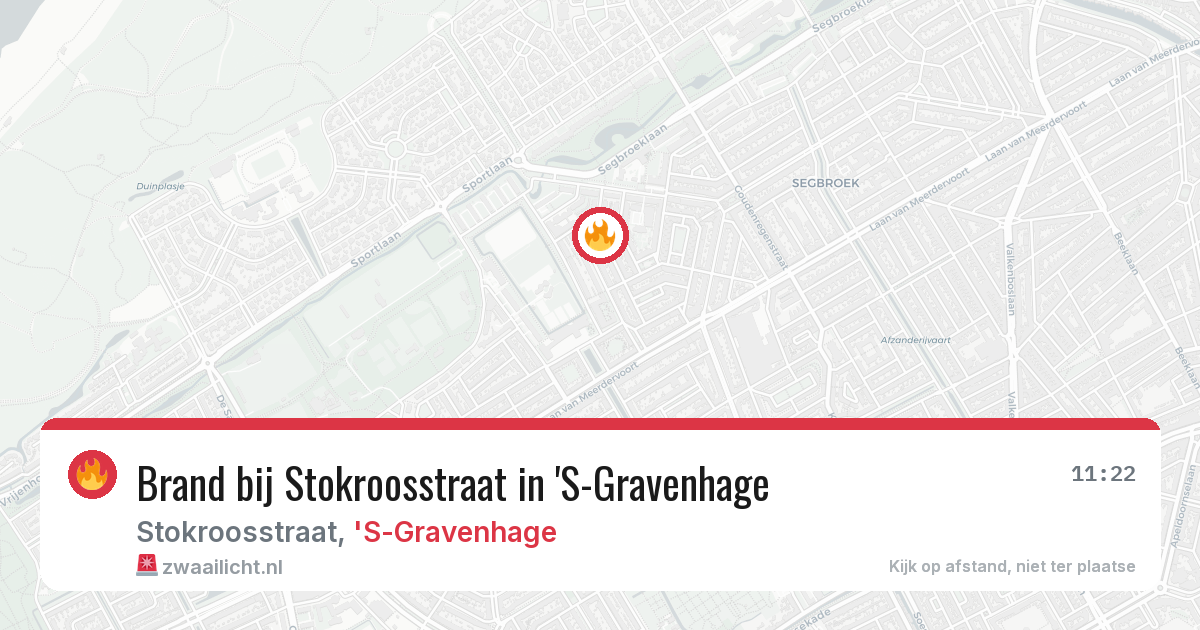 Brand bij Stokroosstraat in 'S-Gravenhage — 2 apr 2026