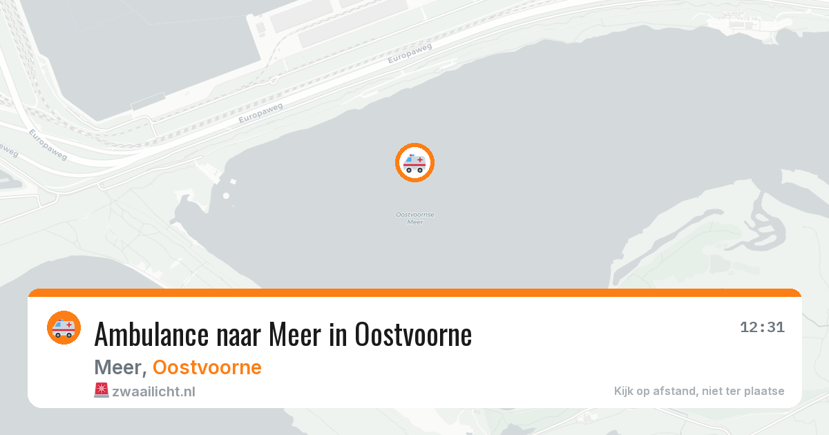 Ambulance naar Meer in Oostvoorne — 20 jun 2026