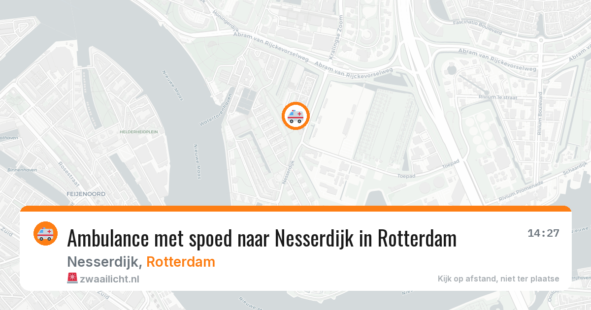 Ambulance met spoed naar Nesserdijk in Rotterdam — 7 jul 2026