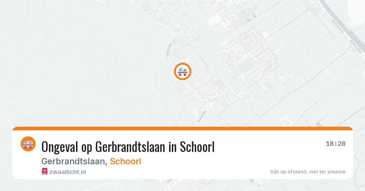 Ongeval op Gerbrandtslaan in Schoorl — 15 jul 2026