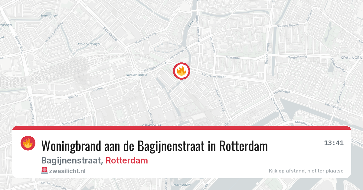 Woningbrand aan de Bagijnenstraat in Rotterdam — 28 jun 2026