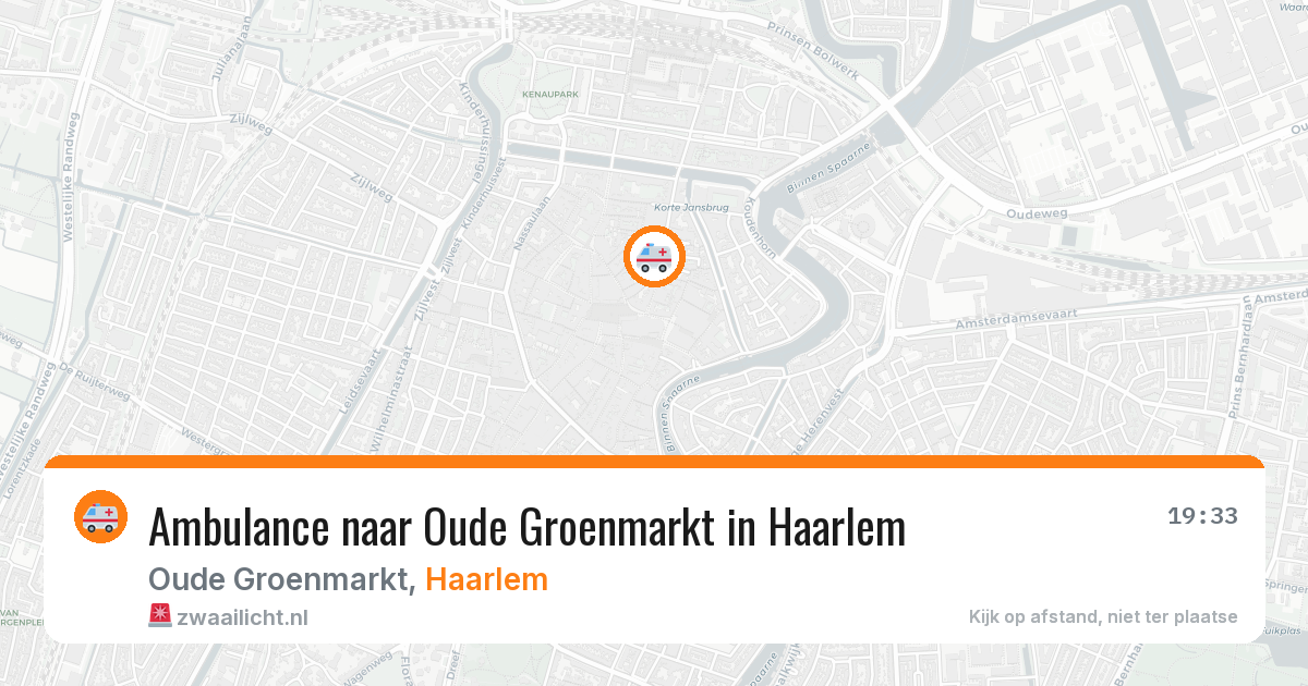 Ambulance naar Oude Groenmarkt in Haarlem — 7 jun 2026