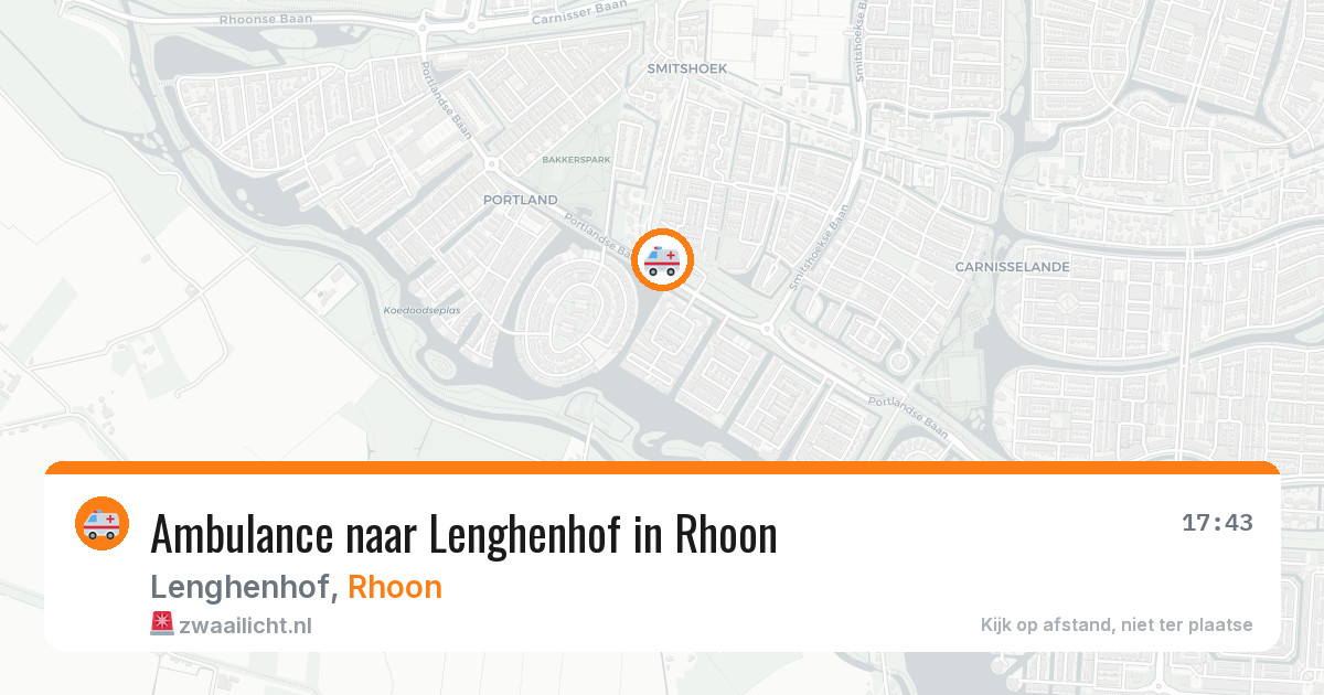 Ambulance naar Lenghenhof in Rhoon — 13 aug 2026