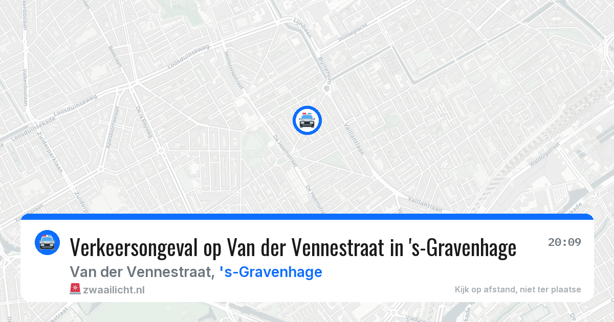 Verkeersongeval op Van der Vennestraat in 's-Gravenhage — 24 mrt 2026