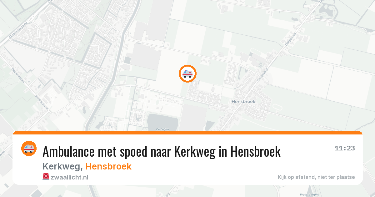 Ambulance met spoed naar Kerkweg in Hensbroek — 11 feb 2026