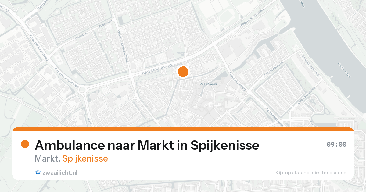 Ambulance naar Markt in Spijkenisse — 26 mei 2026