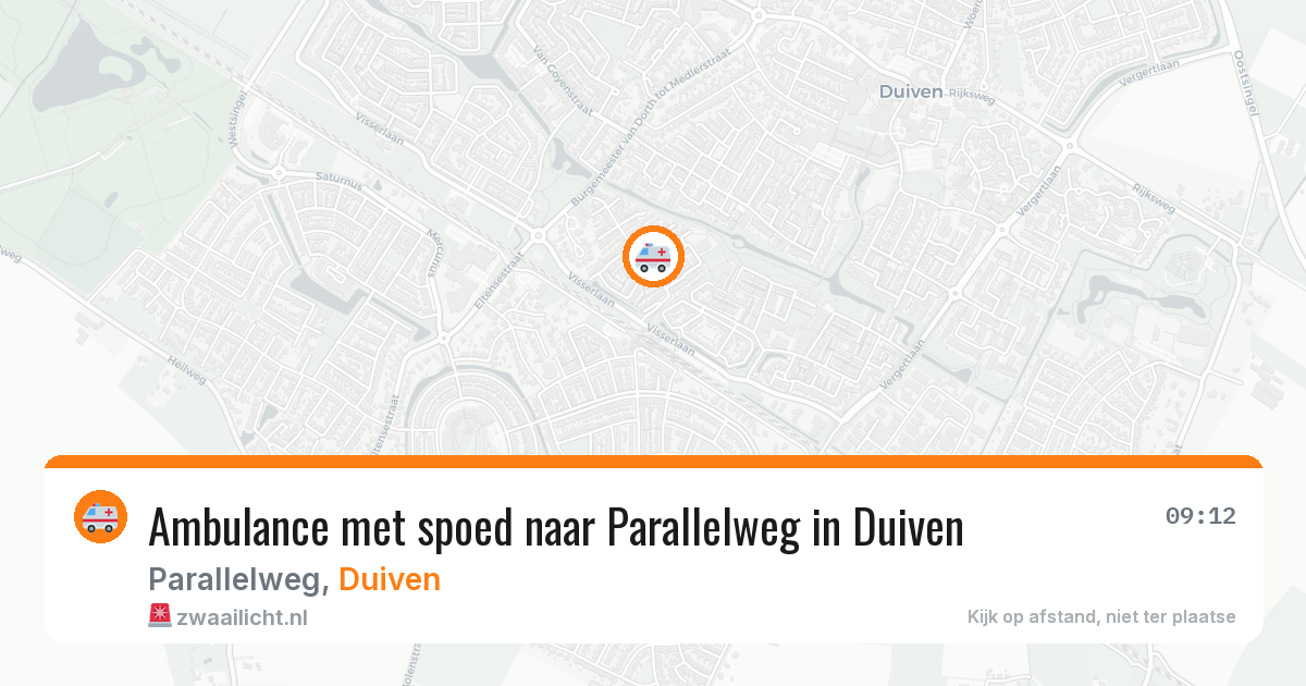 Ambulance met spoed naar Parallelweg in Duiven — 29 apr 2026