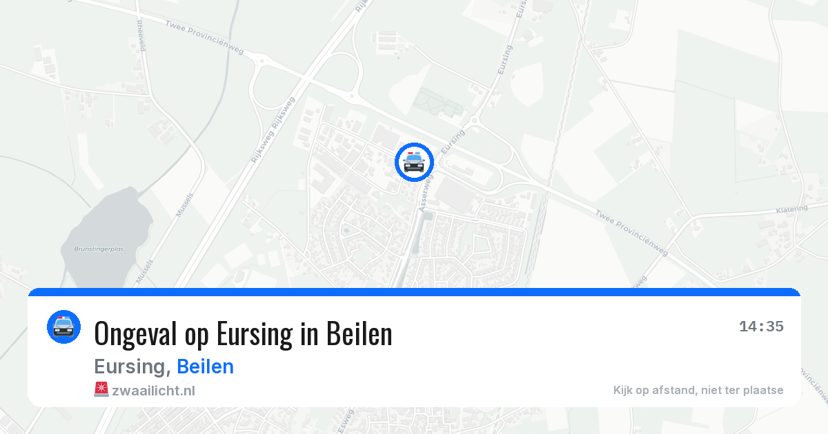 Ongeval op Eursing in Beilen — 2 aug 2026