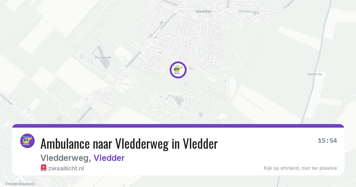 Ambulance naar Vledderweg in Vledder — 29 mei 2026