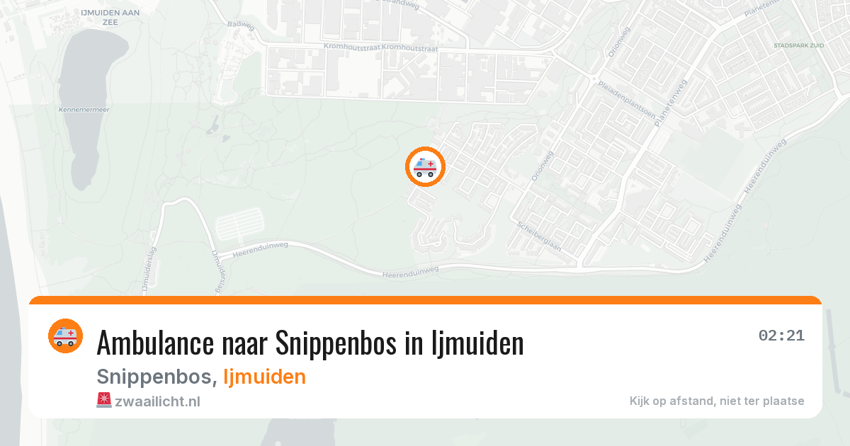 Ambulance naar Snippenbos in Ijmuiden — 11 mei 2026