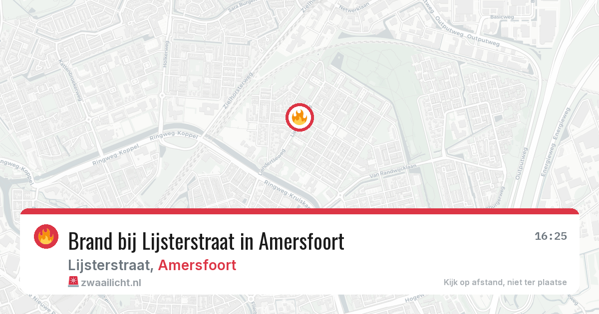 Brand bij Lijsterstraat in Amersfoort — 19 mei 2026