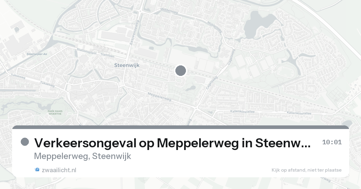 Verkeersongeval op Meppelerweg in Steenwijk — 7 feb 2026