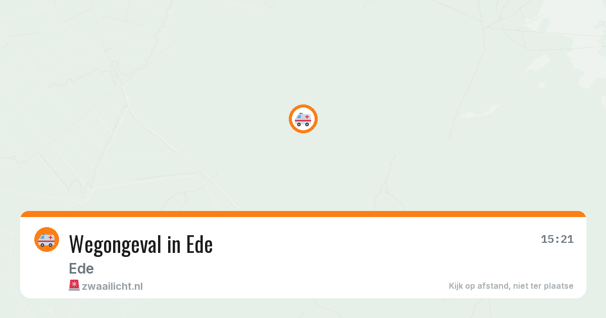 Wegongeval in Ede — 3 jun 2026