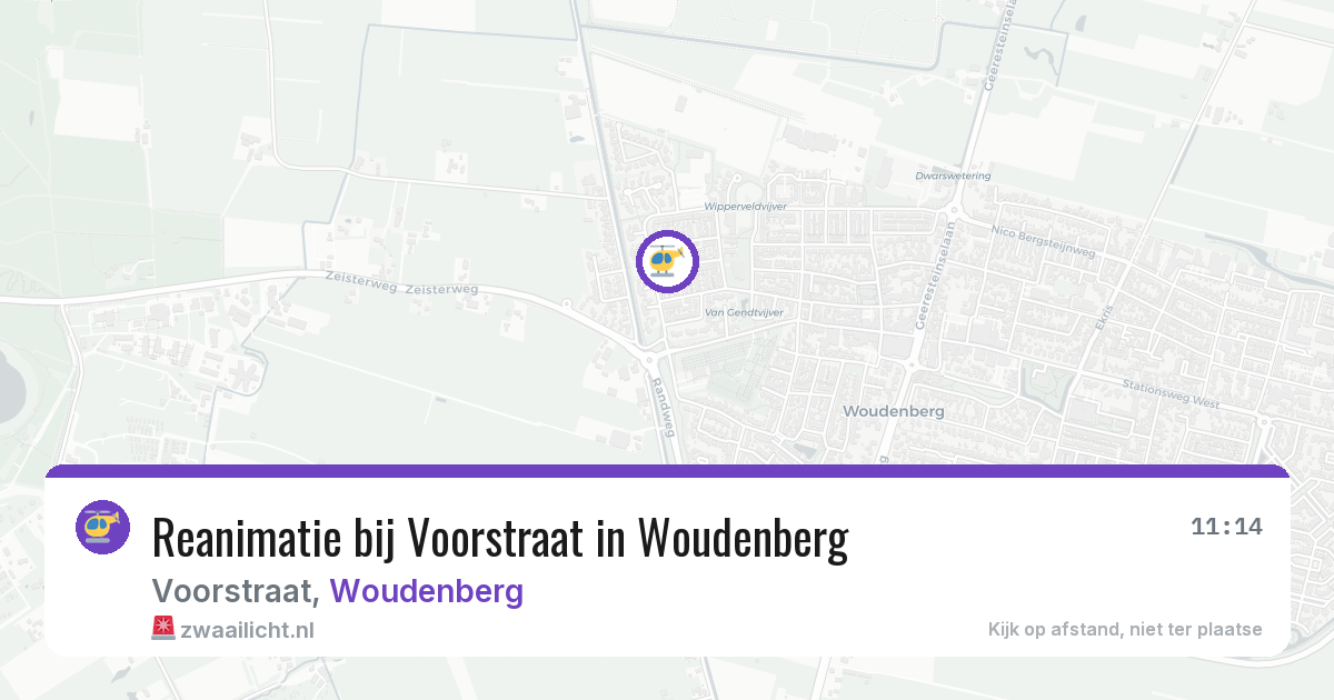 Reanimatie bij Voorstraat in Woudenberg — 4 jul 2026