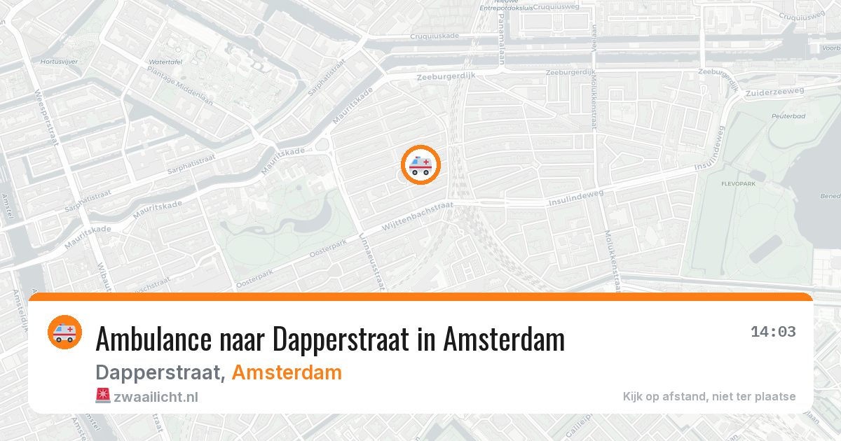 Ambulance naar Dapperstraat in Amsterdam — 29 jan 2026