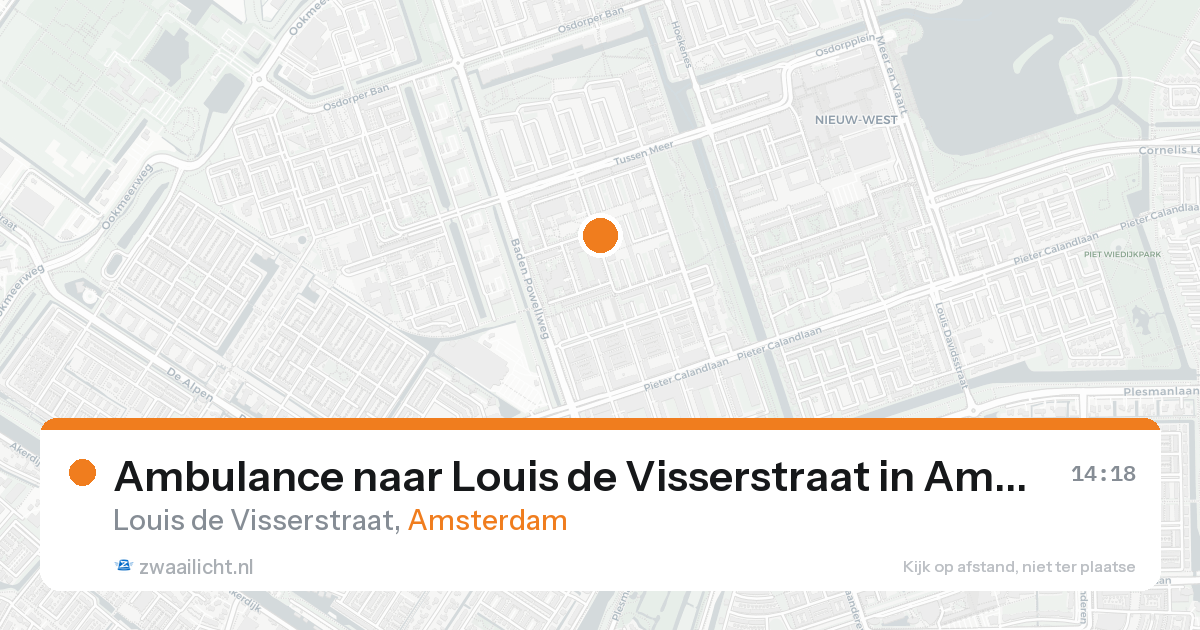 Ambulance naar Louis de Visserstraat in Amsterdam — 31 jan 2026