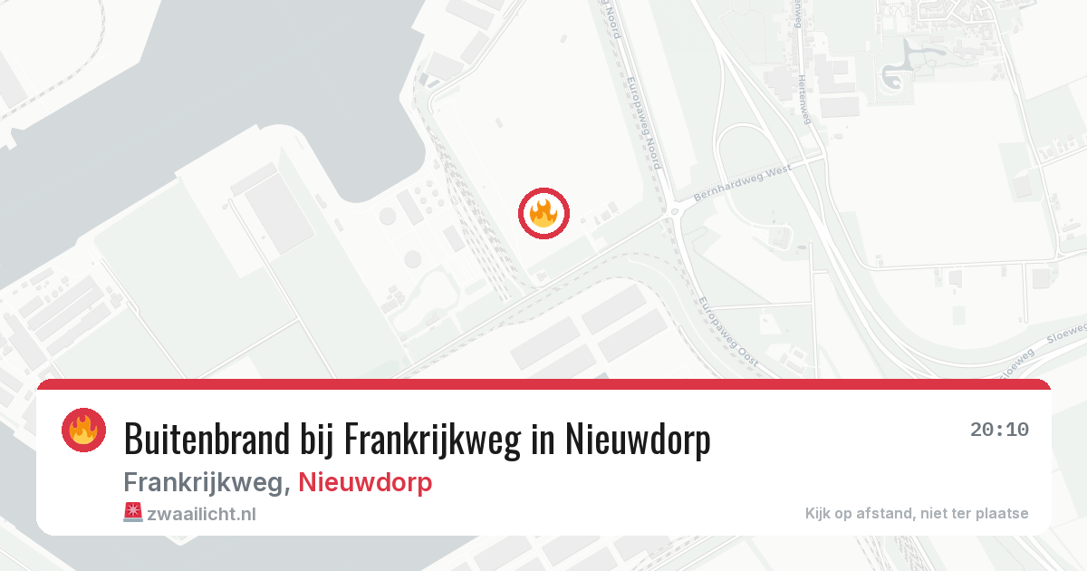Buitenbrand bij Frankrijkweg in Nieuwdorp — 12 aug 2026