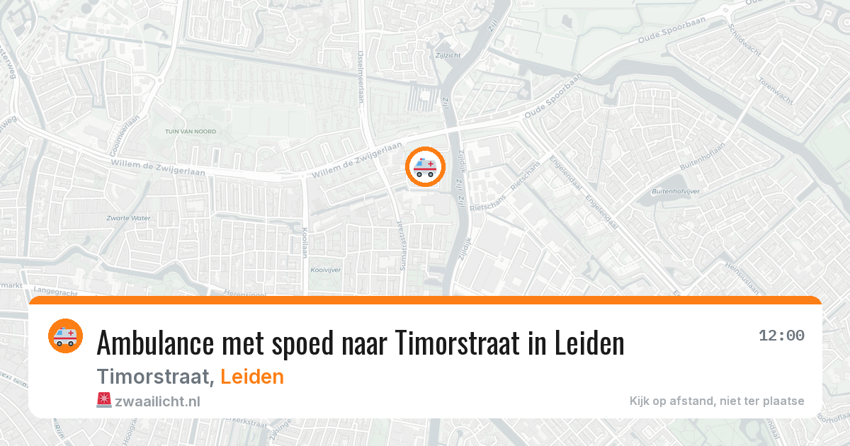 Ambulance met spoed naar Timorstraat in Leiden — 8 feb 2026