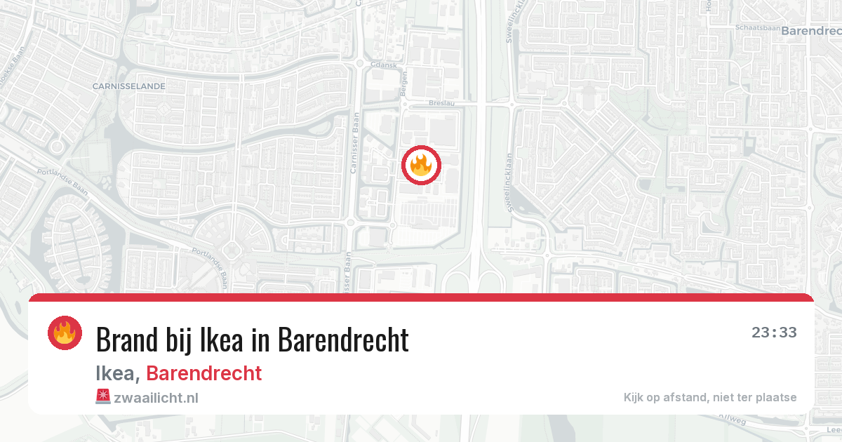 Brand bij Ikea in Barendrecht — 9 jun 2026