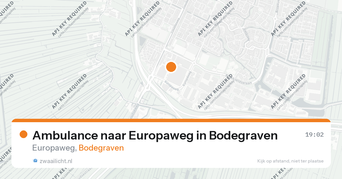 Ambulance naar Europaweg in Bodegraven — 1 jul 2026