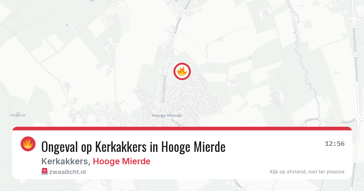 Ongeval op Kerkakkers in Hooge Mierde — 20 jun 2026