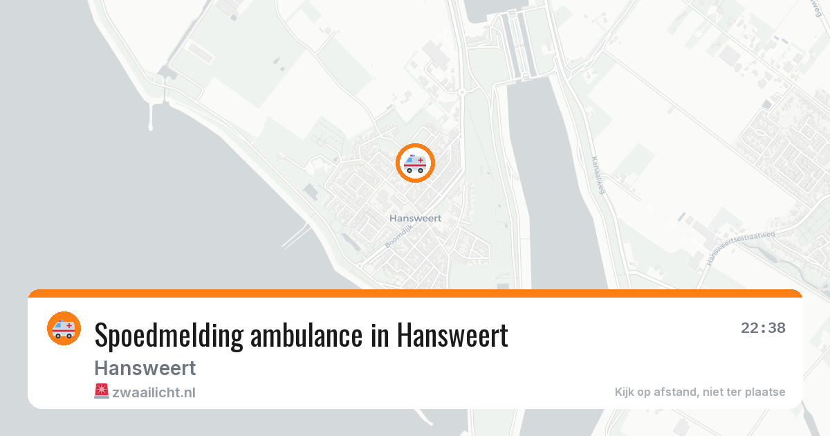 Spoedmelding ambulance in Hansweert — 19 mrt 2026