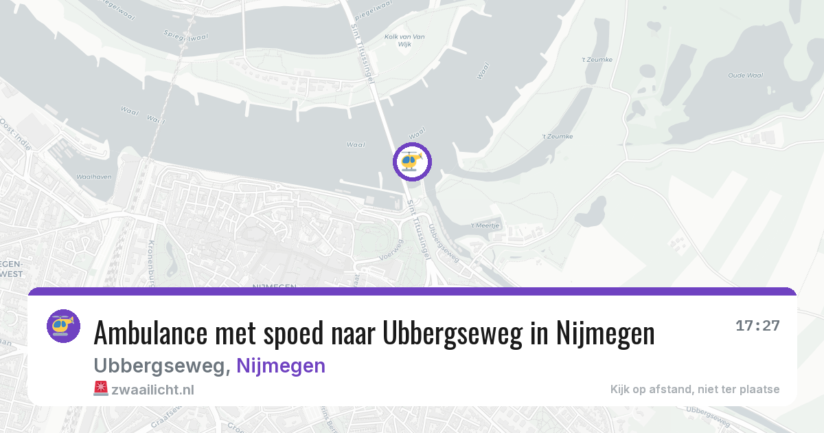 Ambulance met spoed naar Ubbergseweg in Nijmegen — 5 jun 2026