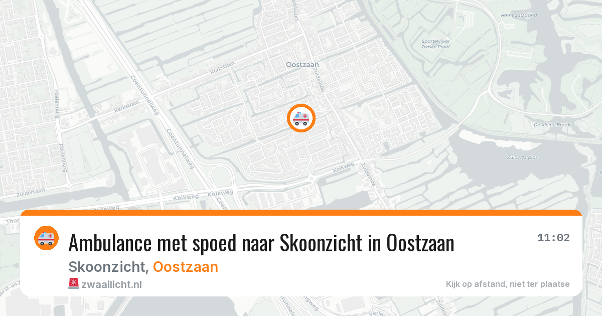 Ambulance met spoed naar Skoonzicht in Oostzaan — 13 apr 2026