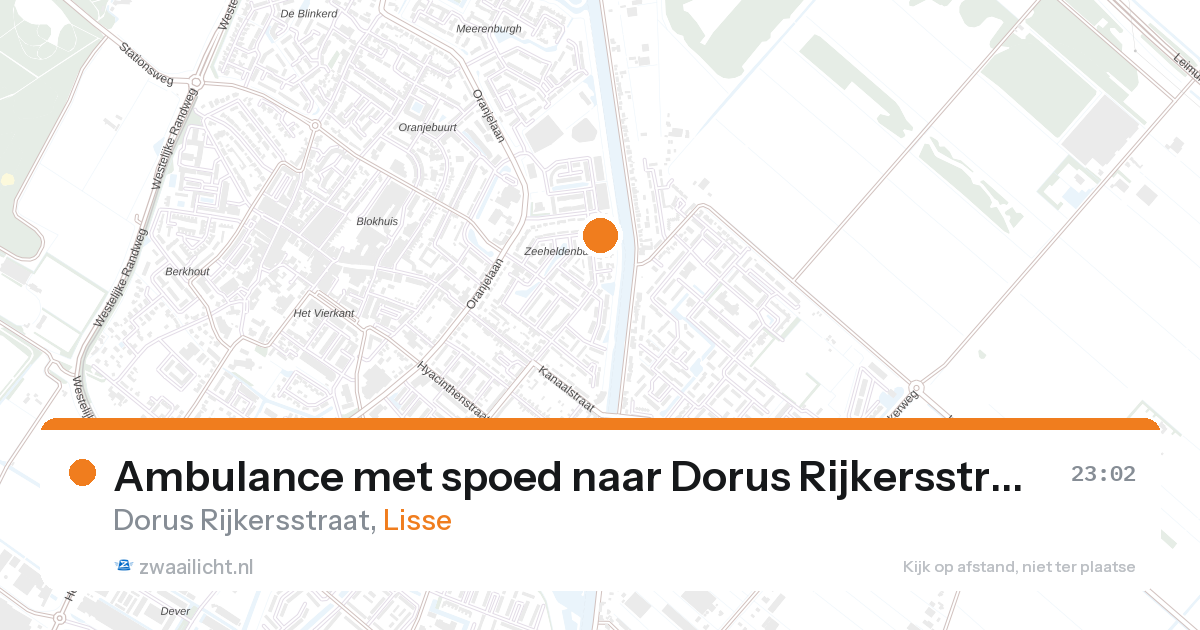Ambulance met spoed naar Dorus Rijkersstraat in Lisse — 31 jan 2026