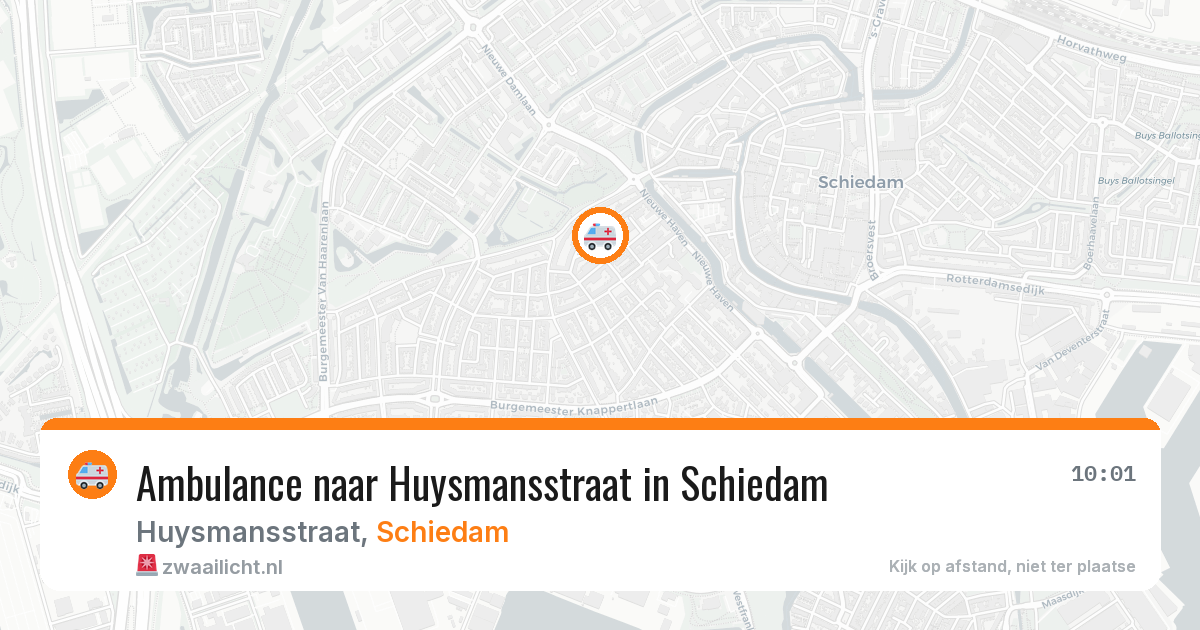 Ambulance naar Huysmansstraat in Schiedam — 30 jan 2026