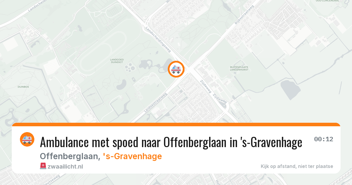 Ambulance met spoed naar Offenberglaan in 's-Gravenhage — 17 jul 2026