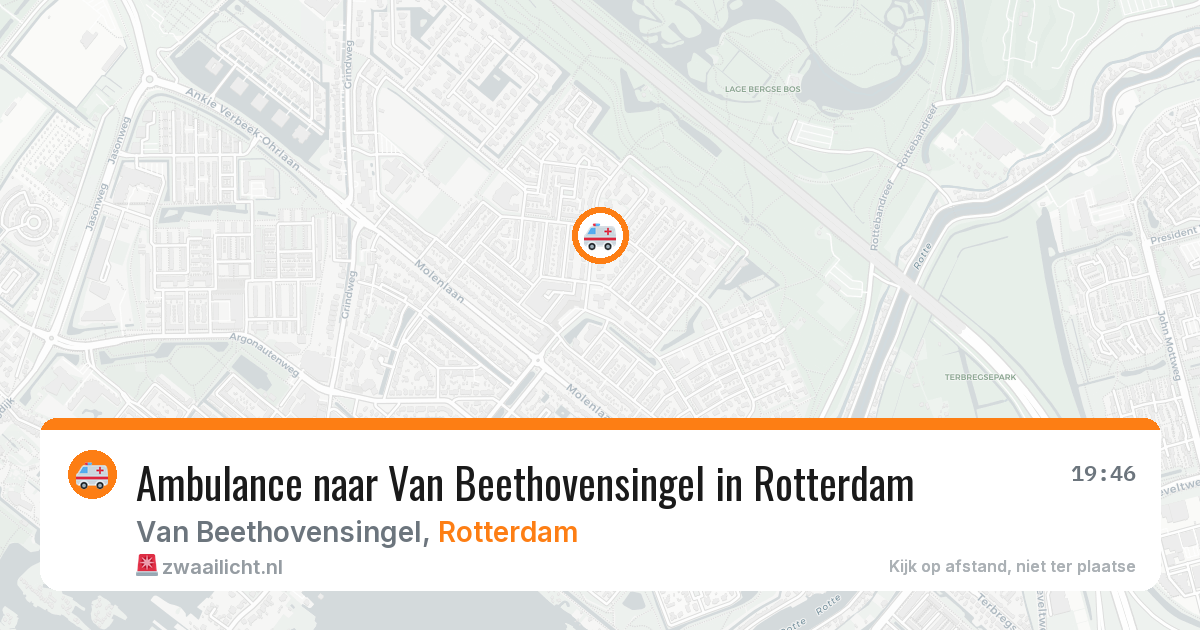 Ambulance naar Van Beethovensingel in Rotterdam — 29 mei 2026