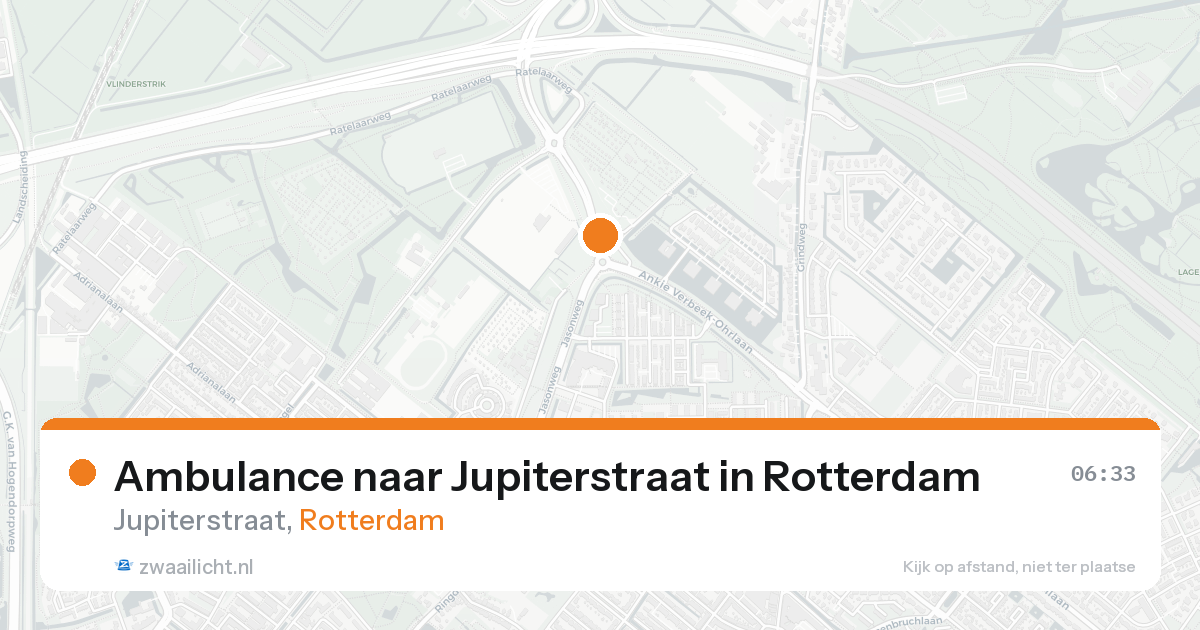 Ambulance naar Jupiterstraat in Rotterdam — 19 aug 2026