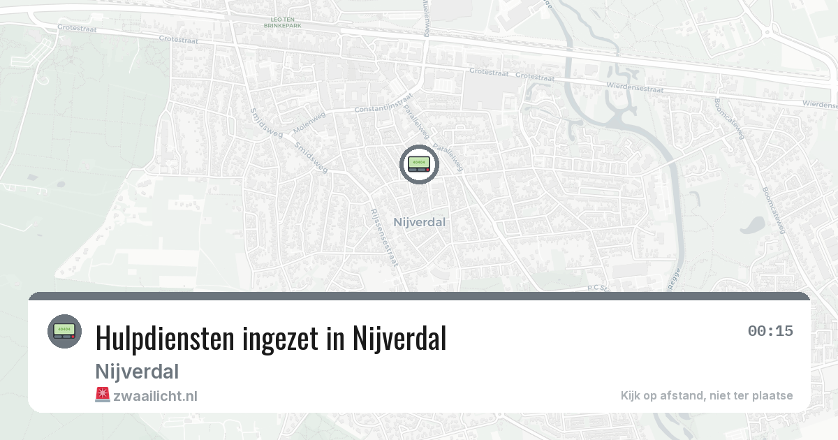 Hulpdiensten ingezet in Nijverdal — 29 jan 2026 | 🚨 Zwaailicht.nl