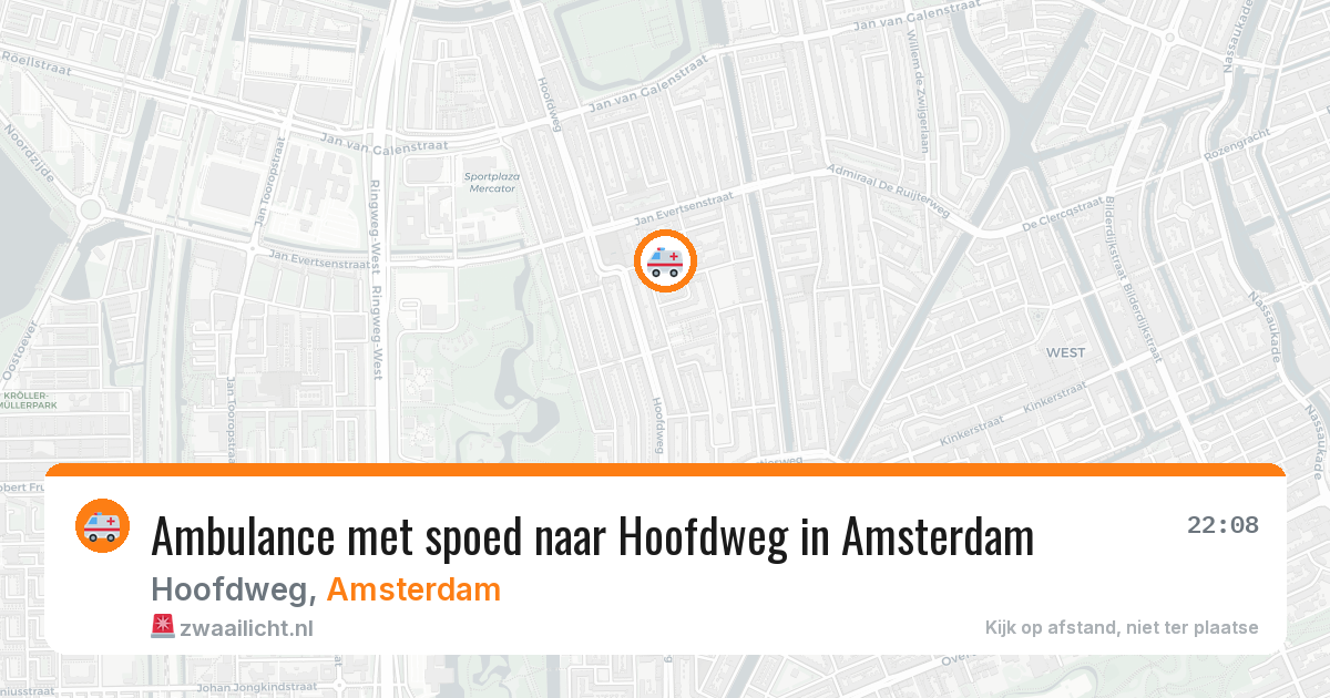 Ambulance met spoed naar Hoofdweg in Amsterdam — 30 jun 2026
