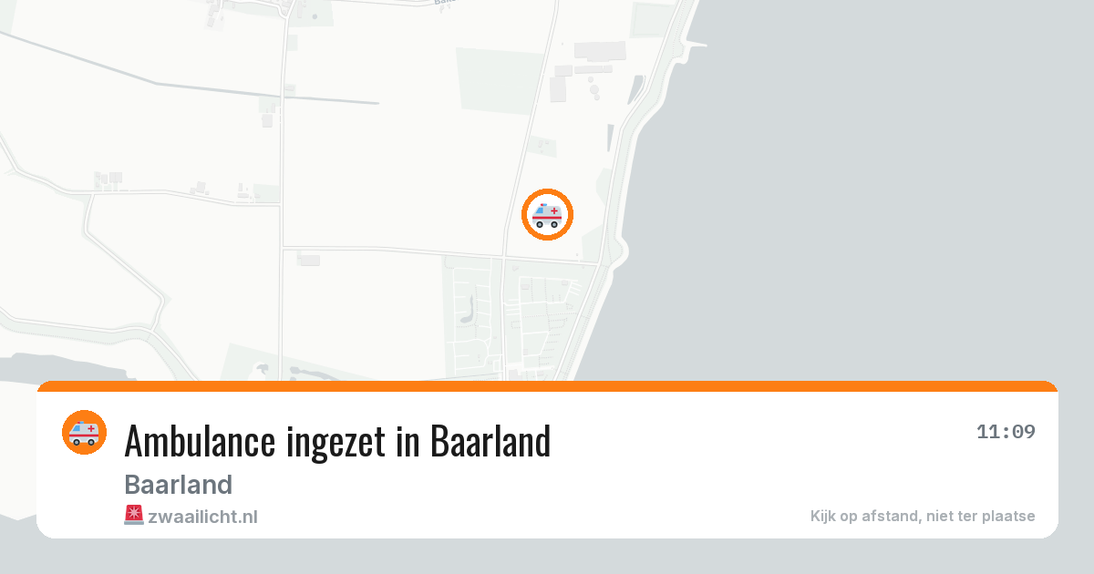 Ambulance ingezet in Baarland — 14 aug 2026