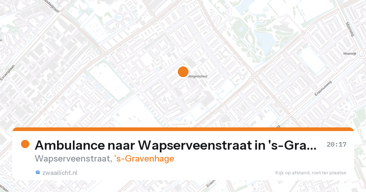 Ambulance naar Wapserveenstraat in 's-Gravenhage — 26 aug 2026