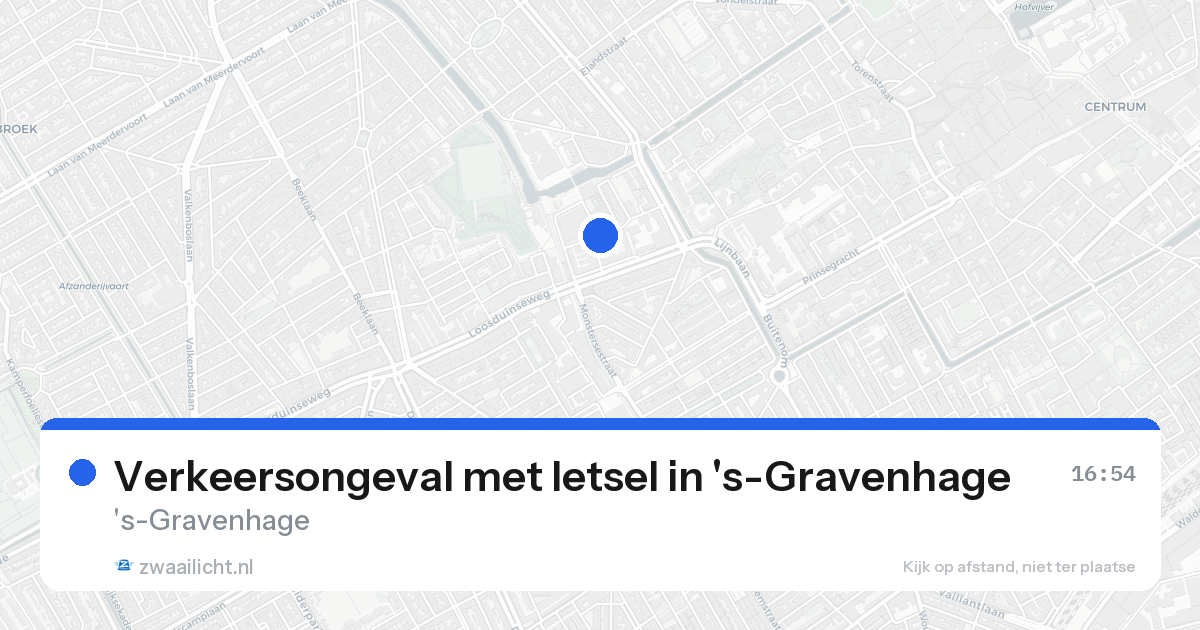 Verkeersongeval met letsel in 's-Gravenhage — 24 aug 2026