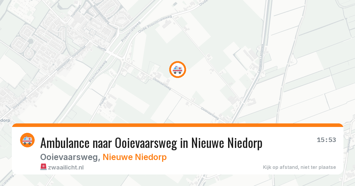 Ambulance naar Ooievaarsweg in Nieuwe Niedorp — 14 jun 2026