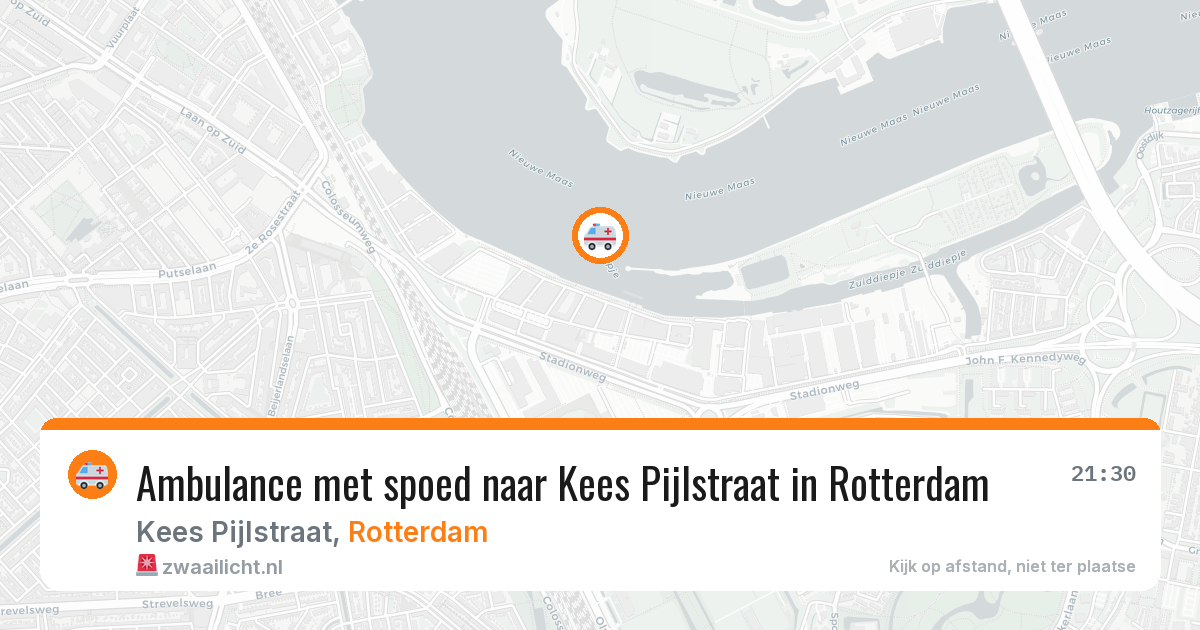 Ambulance met spoed naar Kees Pijlstraat in Rotterdam — 13 aug 2026