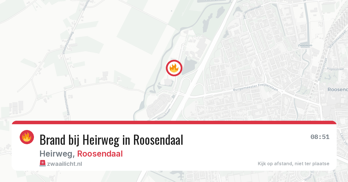 Brand bij Heirweg in Roosendaal — 5 jul 2026
