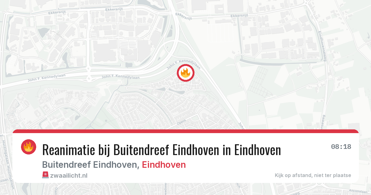 Reanimatie bij Buitendreef Eindhoven in Eindhoven — 21 mrt 2026