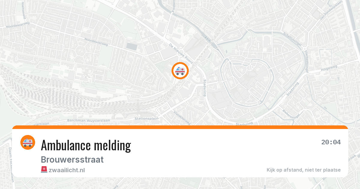 Ambulance melding — 29 jan 2026