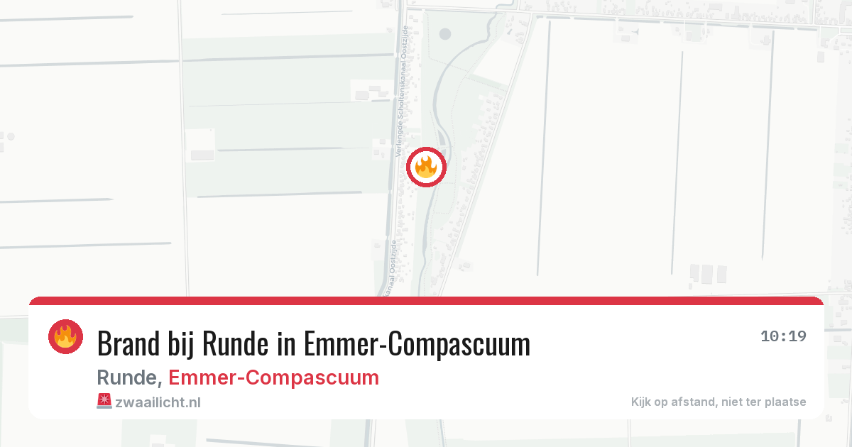 Brand bij Runde in Emmer-Compascuum — 13 mei 2026