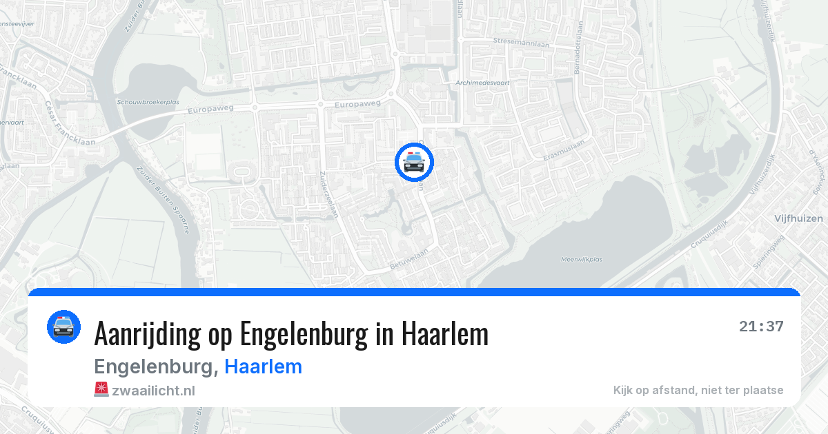 Aanrijding op Engelenburg in Haarlem — 12 jul 2026