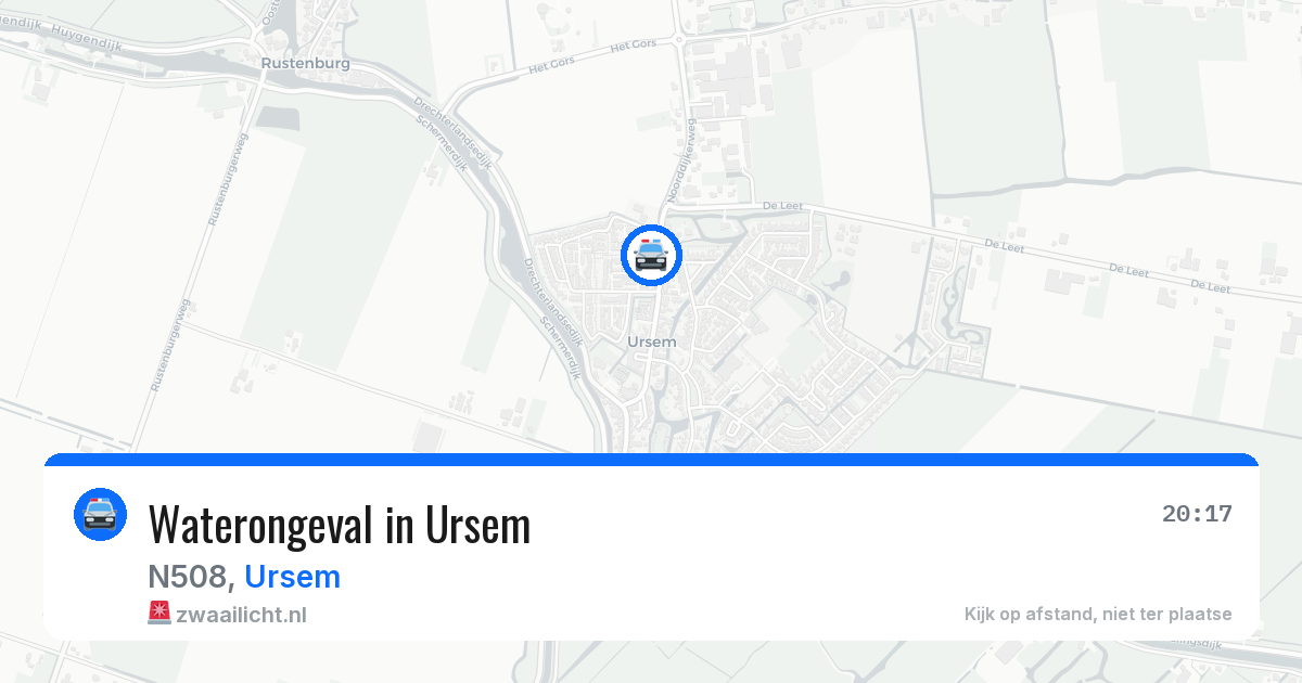 Waterongeval in Ursem — 21 mei 2026